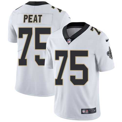 Nike New Orleans Saints #75 Andrus Peat White NFL Vapor Untouchable Limited Jersey,We sell and wholesale Nike New Orleans Saints #75 Andrus Peat White NFL Vapor Untouchable Limited Jersey on line form chian!